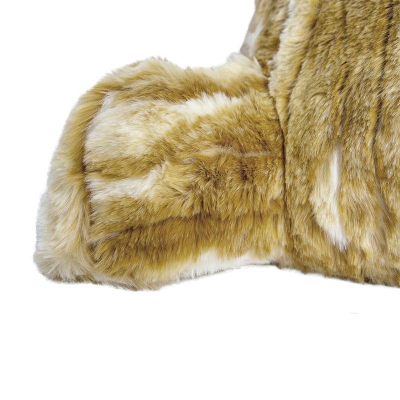 Jacquard FauxFur BedRest, 20" x 18" x 17"