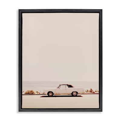 Stupell California Dreaming Antique Car Framed Floater Canvas Wall Art Design By Gemma Bardot
