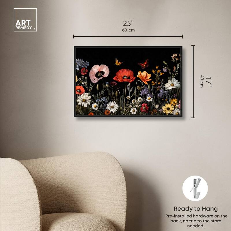 Wildflower Panorama Canvas by Art Remedy