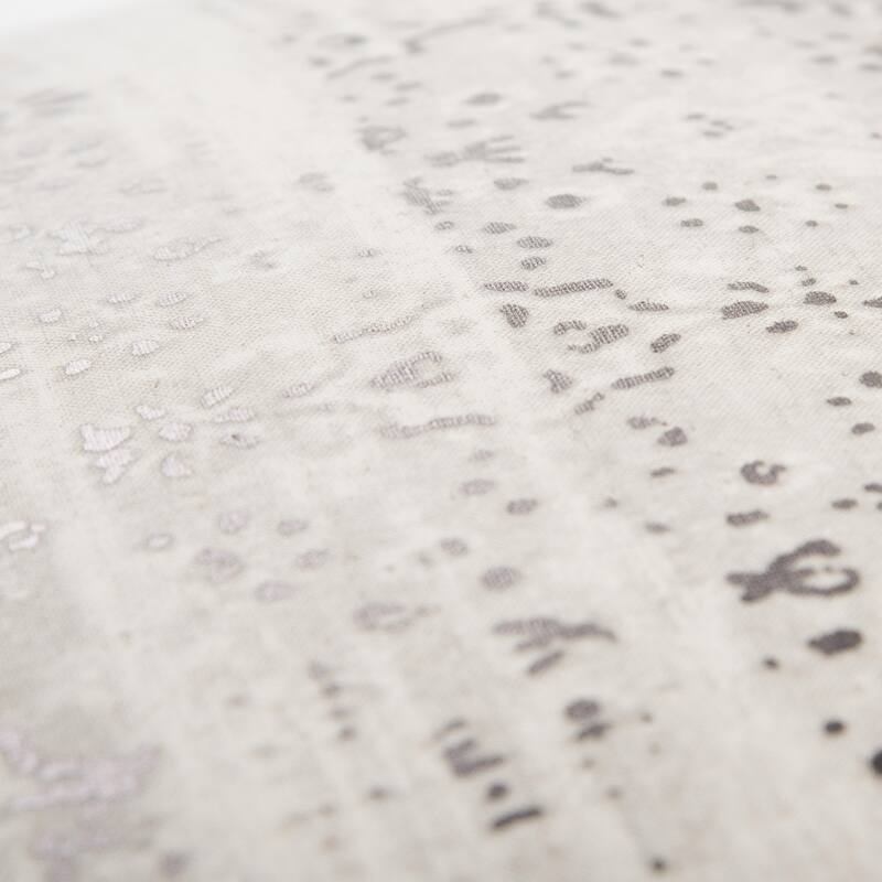 Rizzy Home Modern Silver Metallic Tribal Inspired Throw Pillow