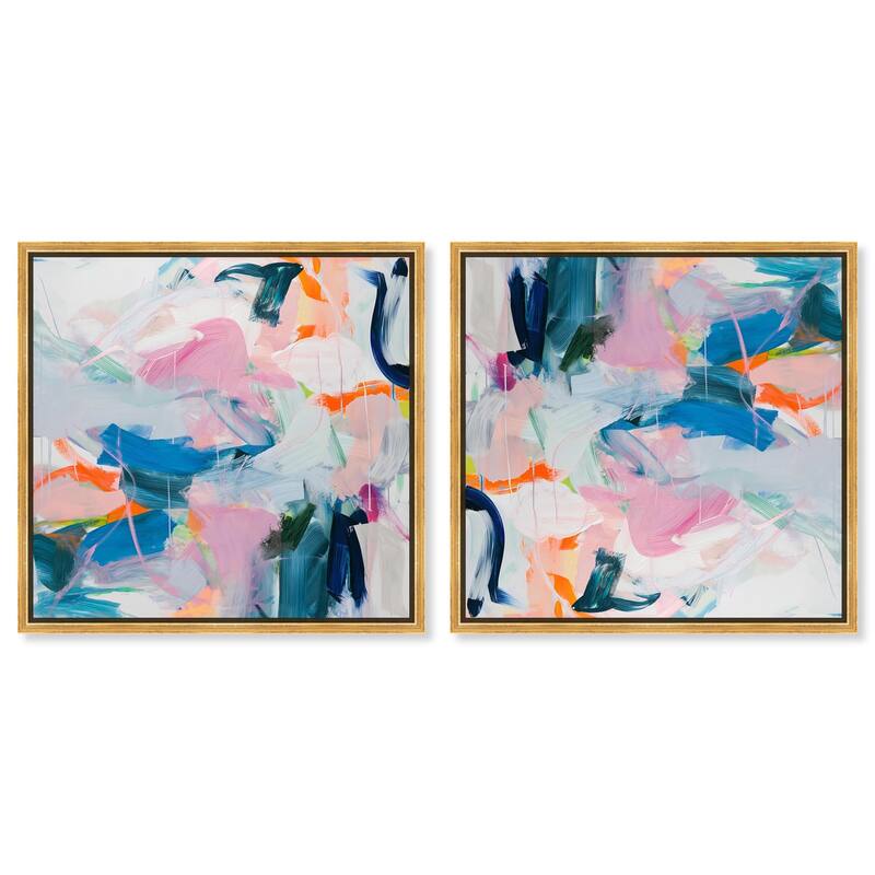 Sunset Beach Drive Canvas by Art Remedy - 24" x 16" - White