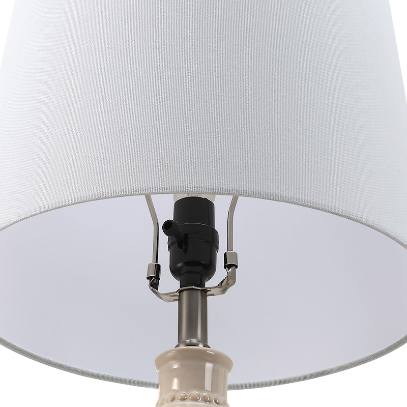 Nordic 3-Way Ceramic Table Lamp Set of 2 - 26 in. H