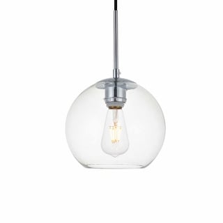 Elegant Lighting Baxter Single Light 8" Wide Mini Pendant with Clear