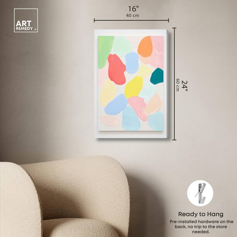 Sorbet Smudges II Canvas by Art Remedy, Gallery Wrapped
