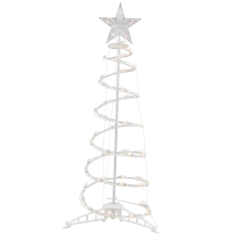 3ft Lighted Spiral Cone Tree Outdoor Christmas Decoration - 3'