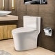 preview thumbnail 1 of 6, Fine Fixtures Modern One Piece Round Toilet