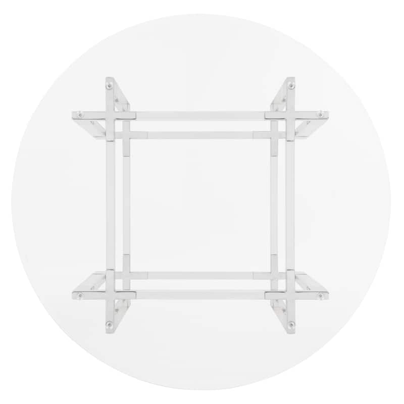 SAFAVIEH Couture Reiner Round Acrylic Dining Table