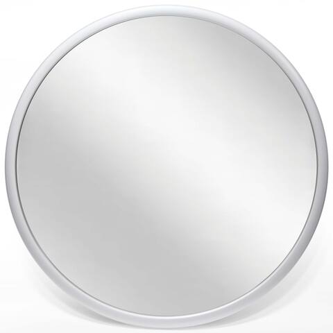 Argento 22 inch Silver Round Hanging Mirror - 22 x 1.5 x 22