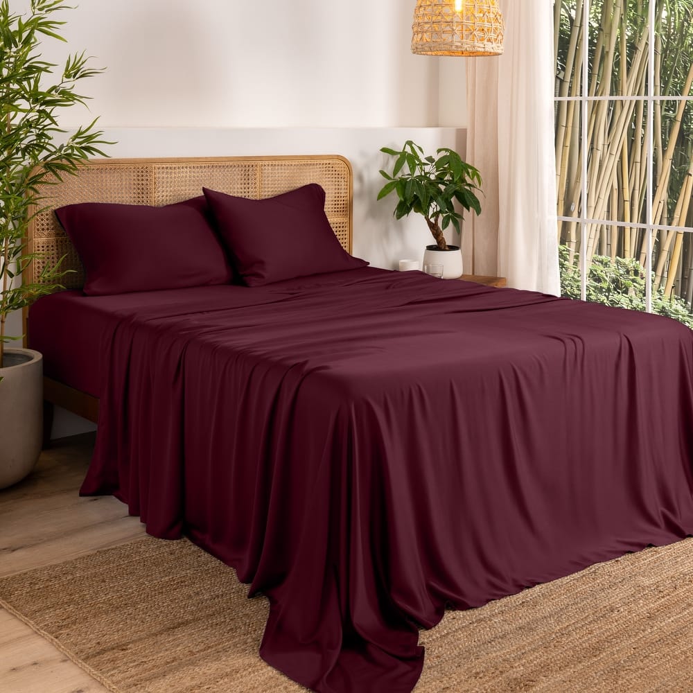 Bare Home Rayon from Bamboo Sheet Set - Deep Pocket - Breathable