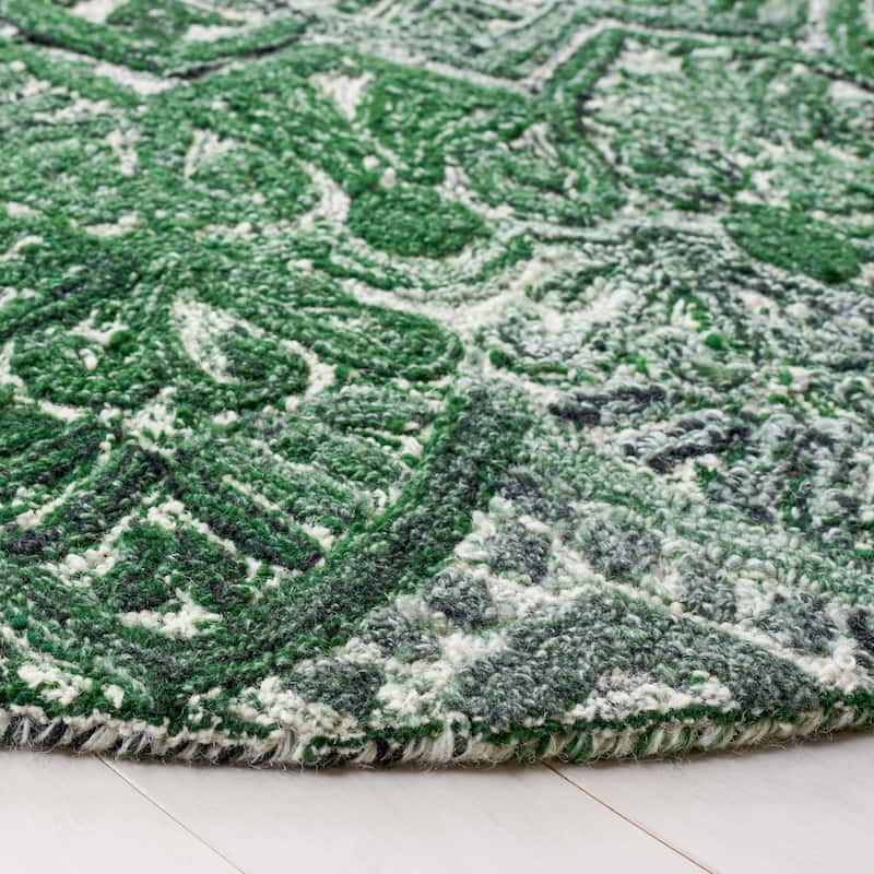 SAFAVIEH Handmade Marquee Genta Modern Medallion Wool Rug