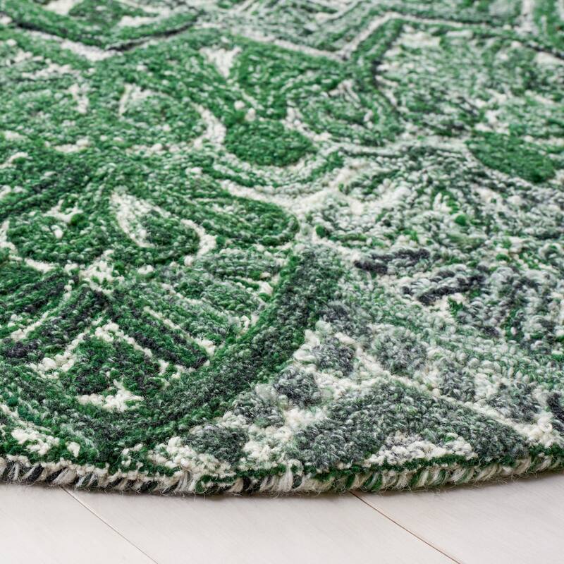 SAFAVIEH Handmade Marquee Genta Modern Medallion Wool Rug