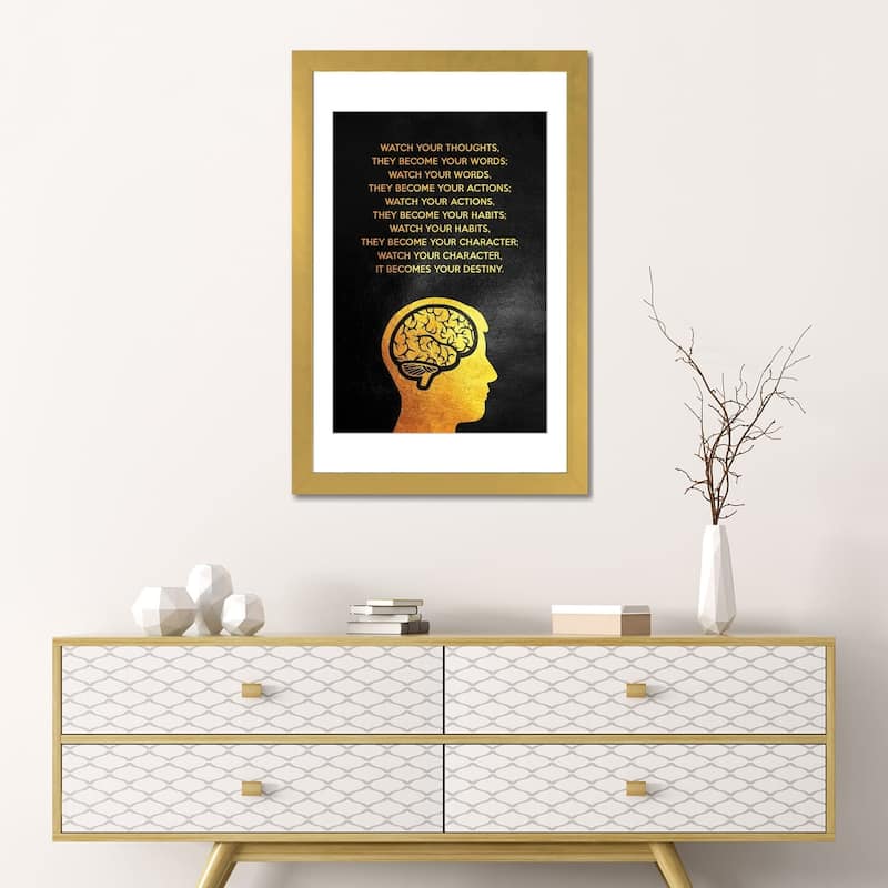 iCanvas "Watch Your Thoughts" by Adrian Baldovino