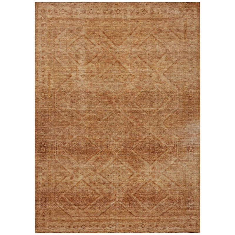 HomeRoots Geometric Transitional Rectangle Outdoor Rug