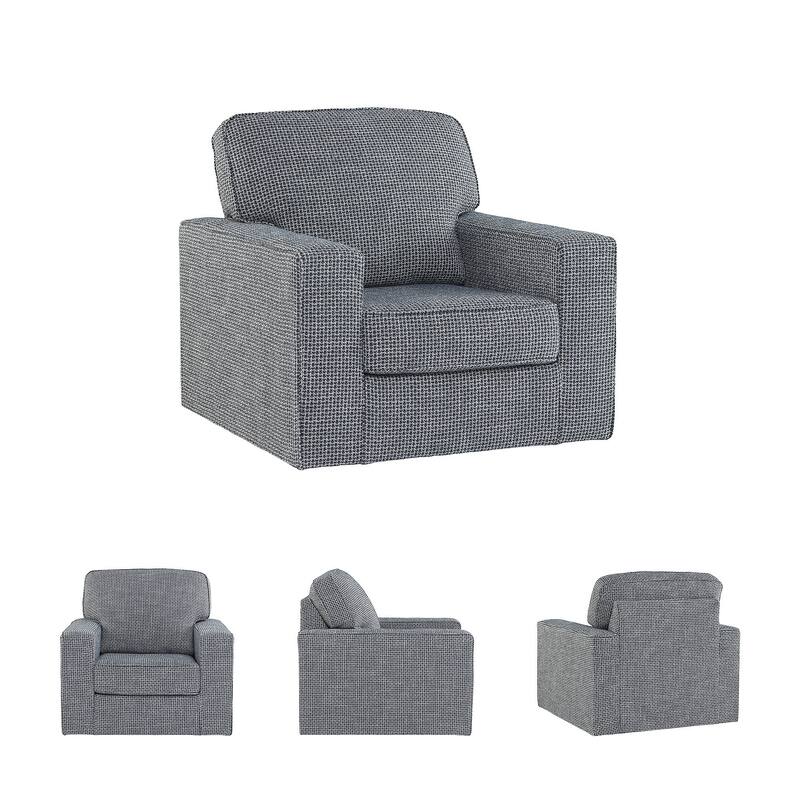 Signature Design by Ashley Olwenburg Swivel Accent Chair - 38" W x 38" D x 37" H