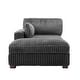 preview thumbnail 41 of 174, 41" W Plush Corduroy Chaise Lounge with Pillows