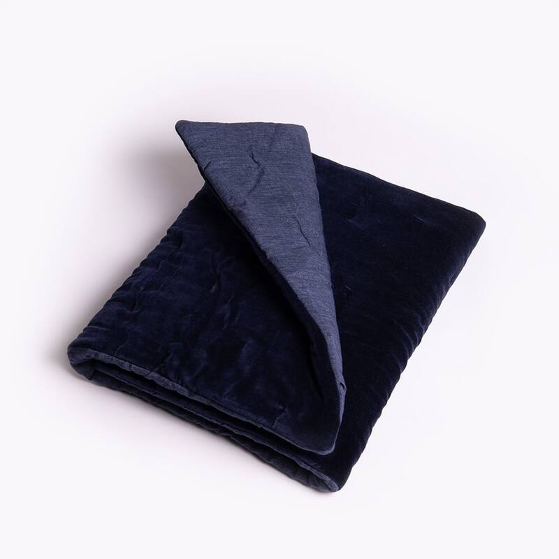 Mesa Linen/Velvet, Indigo, Euro Sham