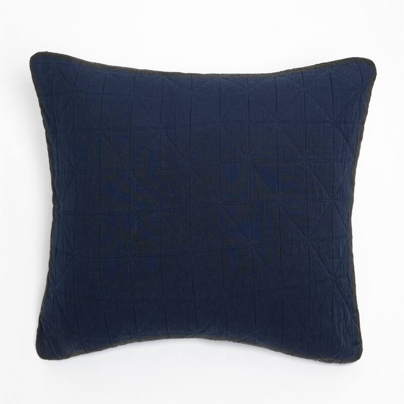 Marshall, Cotton, Indigo, Sham - Euro Sham - Indigo