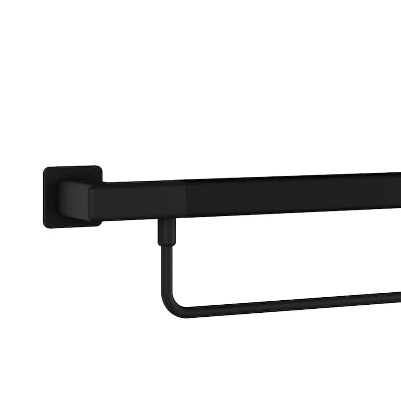 Seville 24-in Safety Bar Slip Resistant ADA Compliant 500 lb Weight Capacity Matte Black