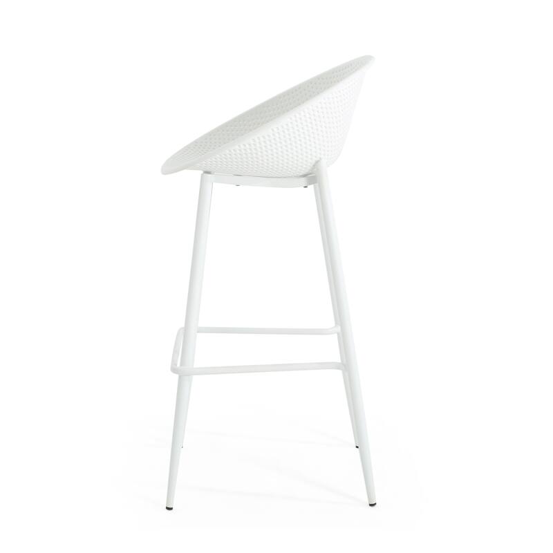 Gable Outdoor/Indoor Modern 26-inch Height Barstools (Set of 2) by Christopher Knight Home