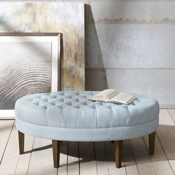Madison park chase surfboard hot sale tufted ottoman