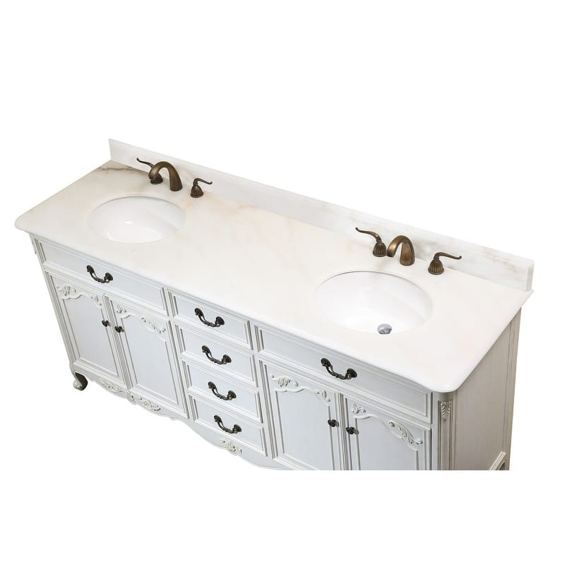 72" Double Bathroom Vanity Sink