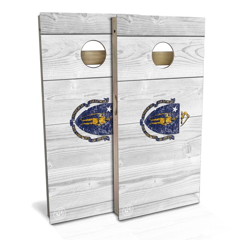 Massachusetts Cornhole Boards - Includes Wraps or Boards plus More - 2x4 Boards (24" x 48") - Include Hole Lights