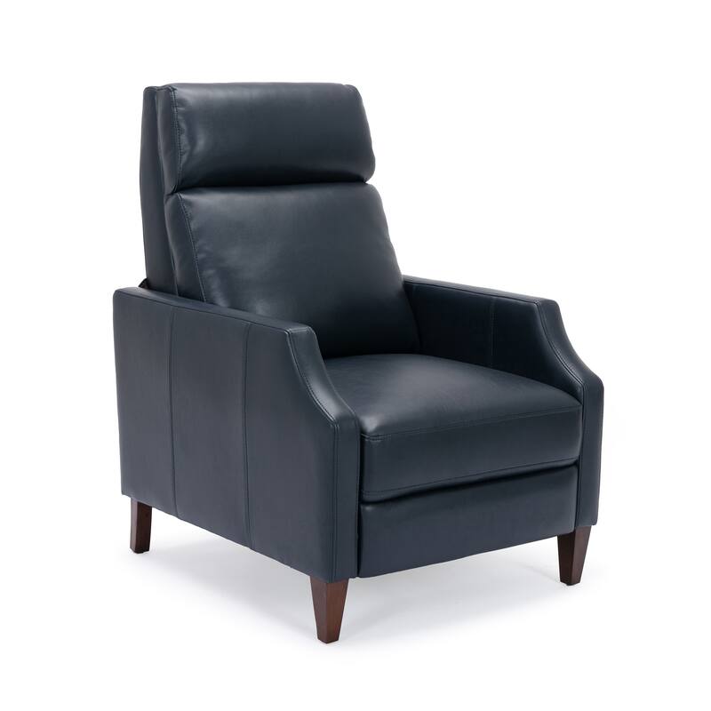 Modern PushBack Recliner with Solid Wood Legs and Embedded Coil, Longlasting, for Family
