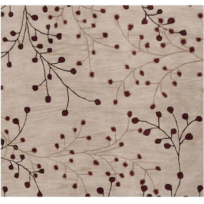 Sakura Handmade Transitional Floral Wool Area Rug