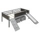preview thumbnail 61 of 62, Twin size Loft Bed Wood Bed with 2 Storage Boxes,Pine Wood Frame & Double-sided Chalkboard Loft Bed