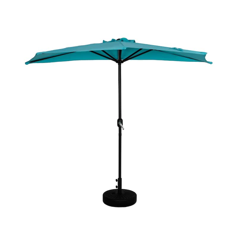 Soomer 9-Ft Half Umbrella with Fillable Black Base