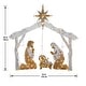 preview thumbnail 4 of 6, National Tree Company 55 in. Pre-lit Nativity Scene Outdoor Decoration - White - 55 in
