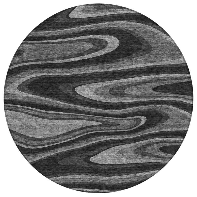 Machine Washable Indoor/ Outdoor Abstract Busey Chantille Rug