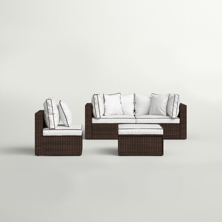 Burruss 84.5 Wide Outdoor Reversible Patio Sectional with Cushions Bed Bath Beyond 35757028