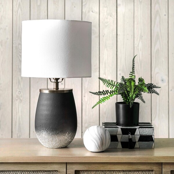 Shop nuLOOM Jasper 20" Contemporary Black & Grey Glass ...