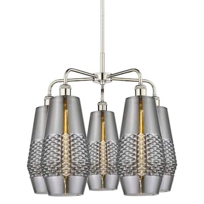 Innovations Lighting 516-5CR-22-25 Windham Chandelier Windham 5 Light
