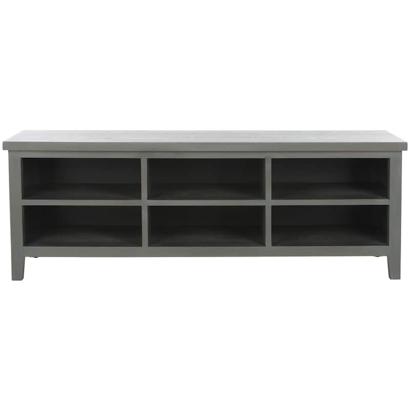 SAFAVIEH Steinunn White Bookshelf - 51.2" x 15.8" x 17.7" - 51Wx16Dx18H - Ash Grey