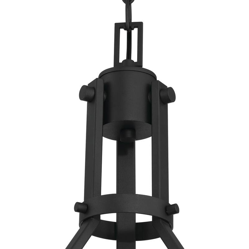 Modern Farmhouse 6-light Wagon Wheel Chandelier - 28.5