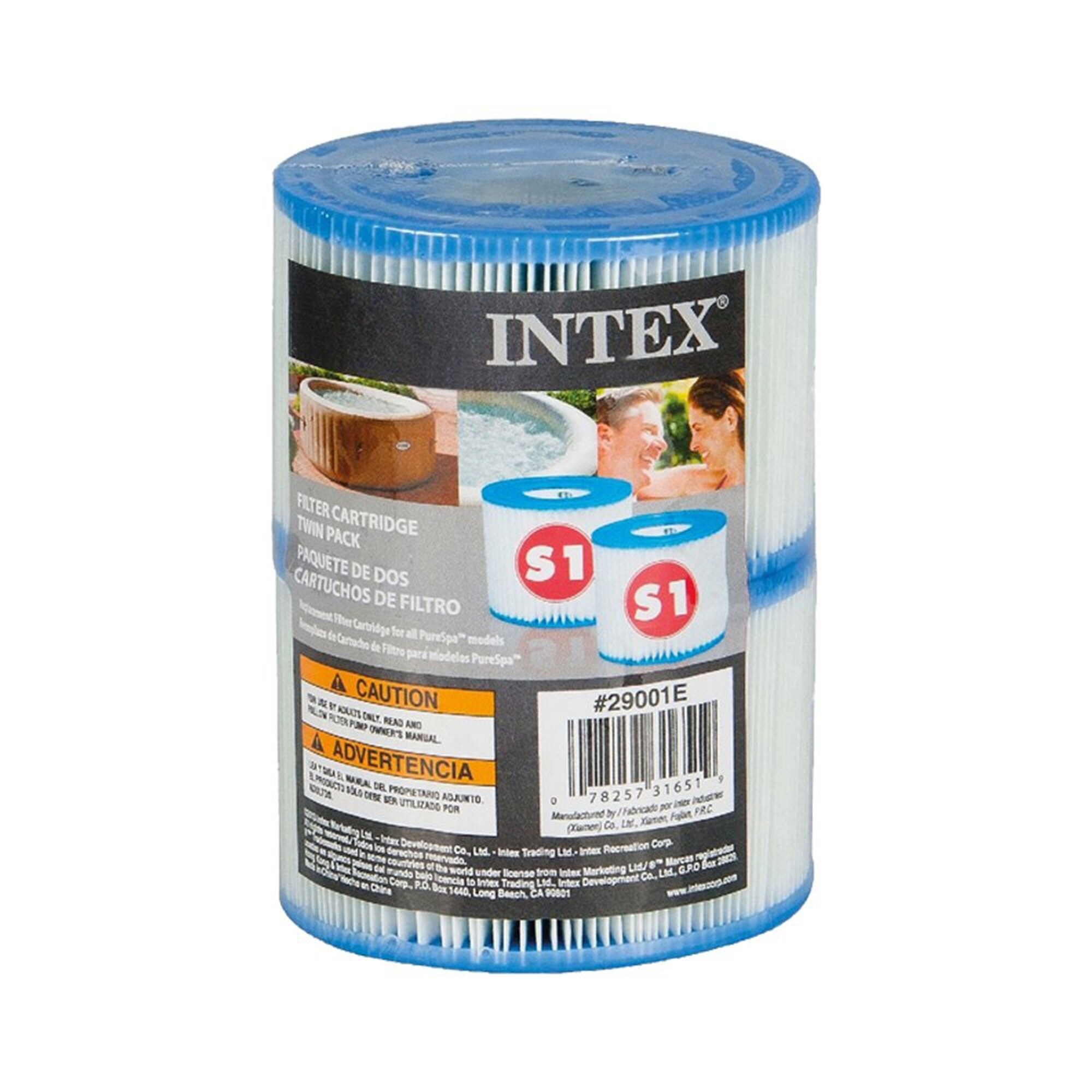Intex PureSpa Type S1 Pool Filter Replacement Cartridges (2