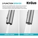 preview thumbnail 39 of 86, KRAUS Oletto Bridge Kitchen Faucet with 2-Function Pull-Down Sprayhead