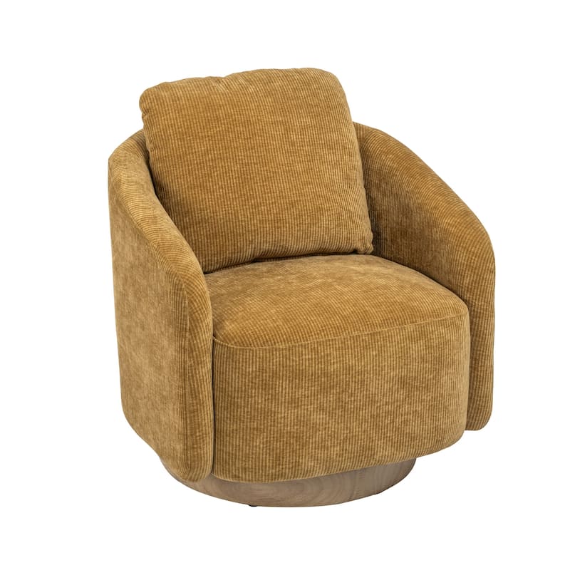 30.3"W Swivel Accent Barrel Chair