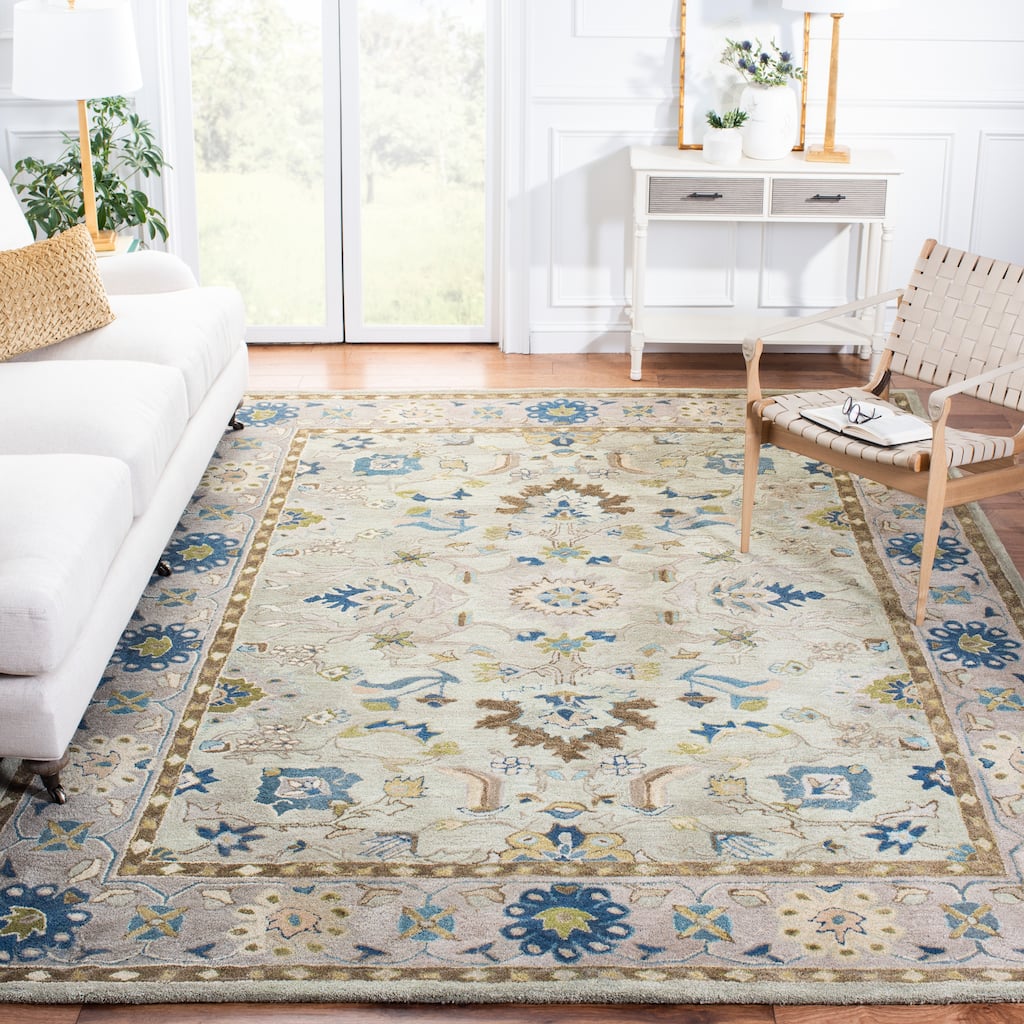 SAFAVIEH, Handmade Anatolia Patricie Traditional Oriental Hand-spun Wool Rug