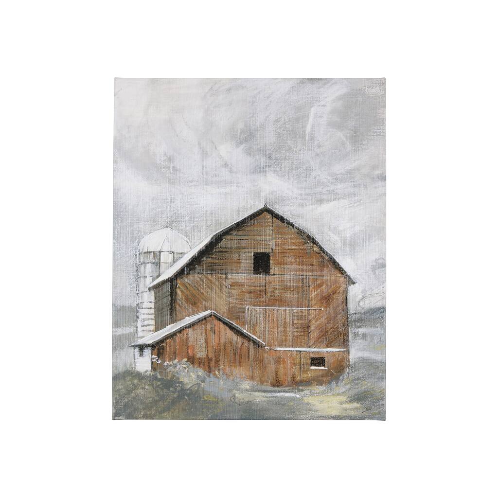 Old Barn I (28 x 35) Canvas Art Print
