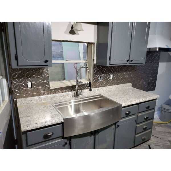 Top Product Reviews For Akdy Ks0239 33 X 22 X 9 Apron Farmhouse Handmade Stainless Steel Single Bowl Kitchen Sink Silver 22814827 Overstock