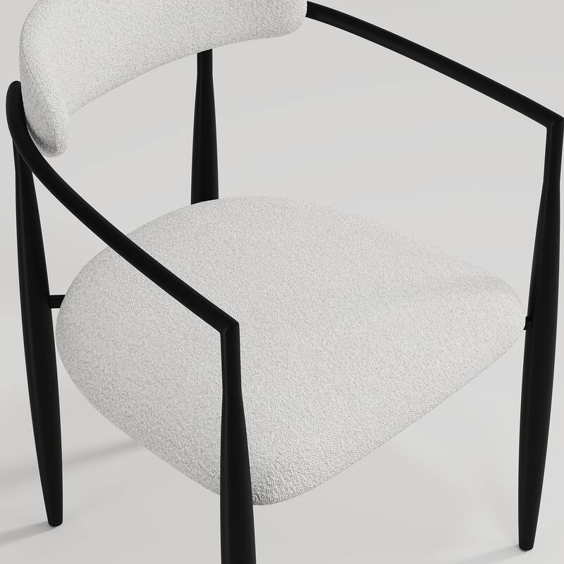9 - Piece 94.48'' Modern Minimalist Extendable Sintered Stone Top Dining Set with 8 Fabric Chair