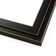 8x10 - 8 x 10 Black and Gold Pinstripe Solid Wood Frame with UV - On ...