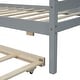 preview thumbnail 16 of 49, Roof styled wooden bed with trundle