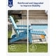 preview thumbnail 15 of 52, WINSOON Set of 2 HIPS Folding Adirondack Chair with Adjustable Backrest and Retractable Ottoman