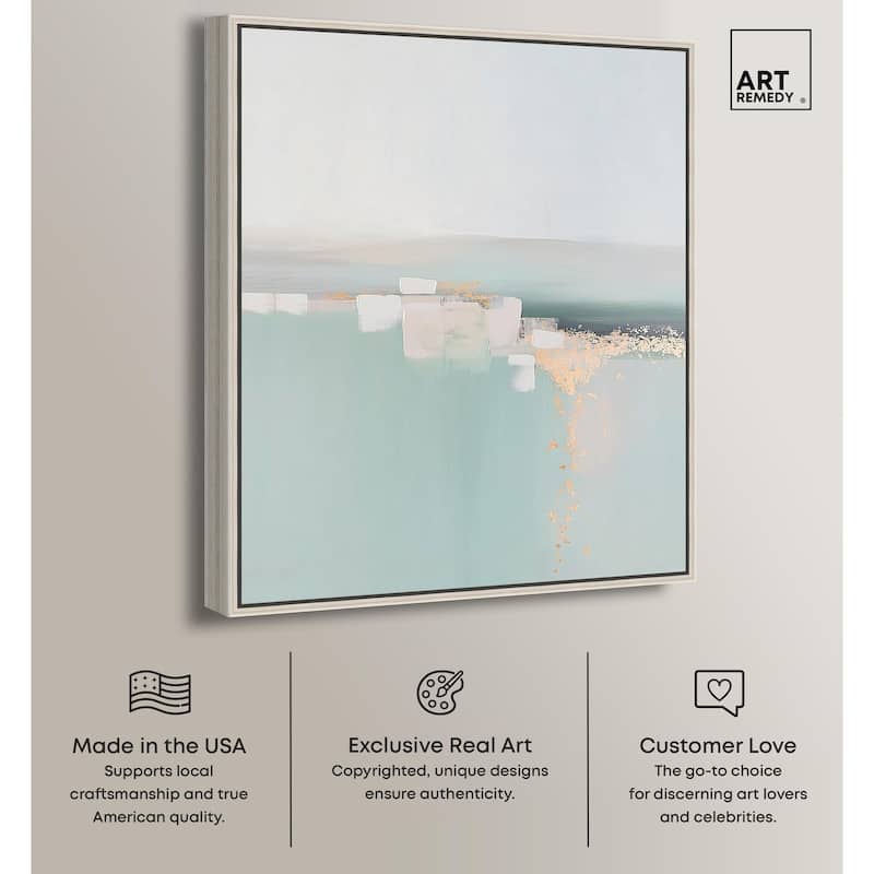 Shimmering Calm Canvas by Art Remedy