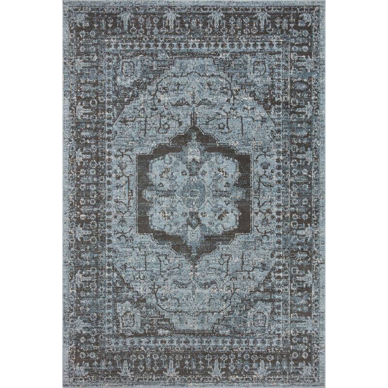 Alexander Home Colette Vintage Grand Medallion Area Rug