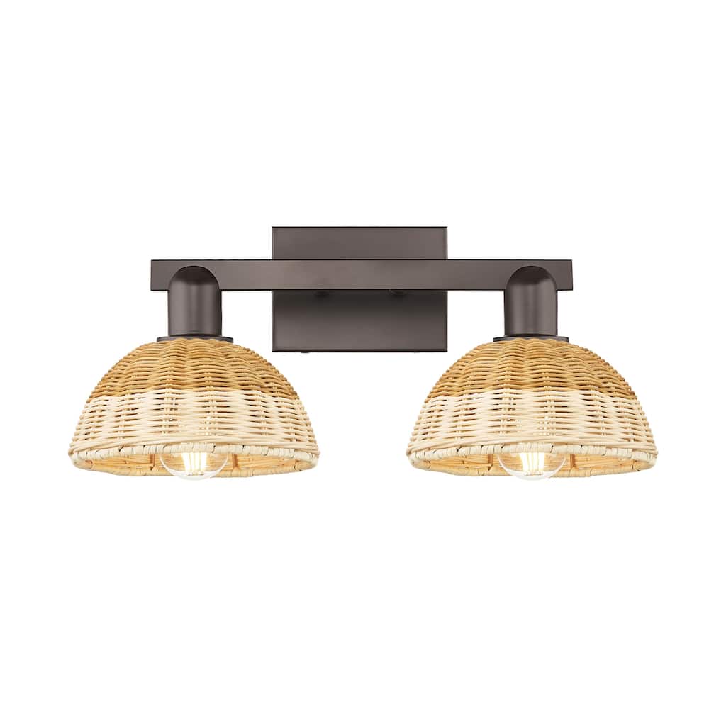 Innovations Lighting 716-2W-11-16 Natural Ballston Dome Vanity Natural